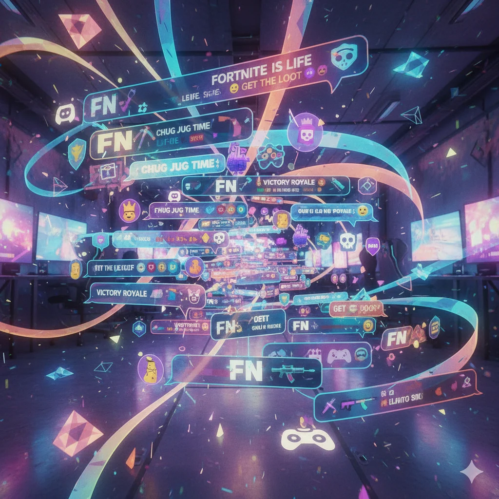 Example of FN meaning Fortnite and For Now in online communities and gaming.