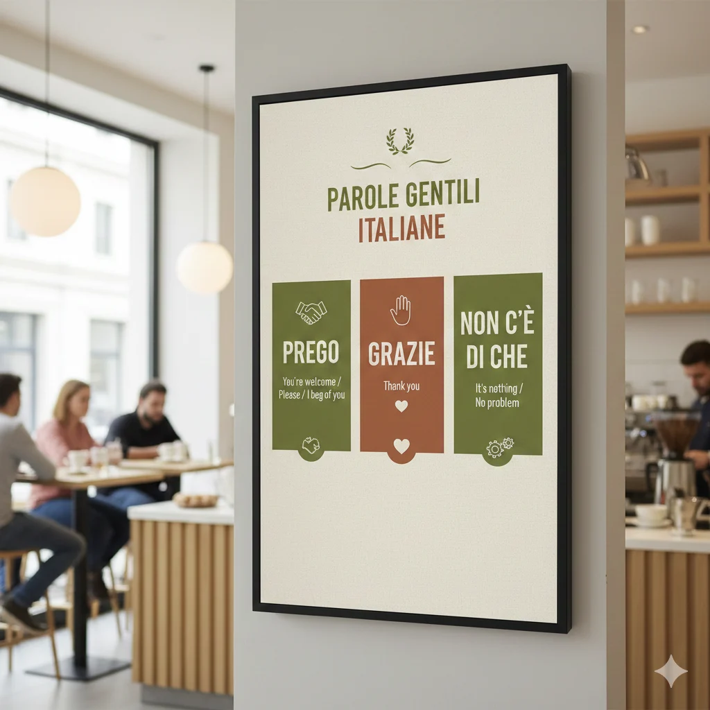 Similar Italian words to prego