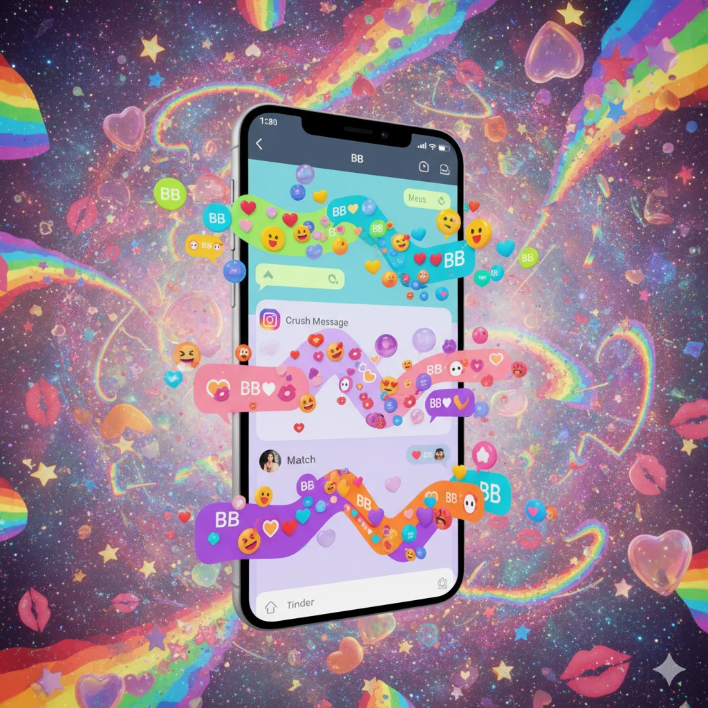 BB meaning in chat and social media illustration showing WhatsApp, Instagram, and dating app messages