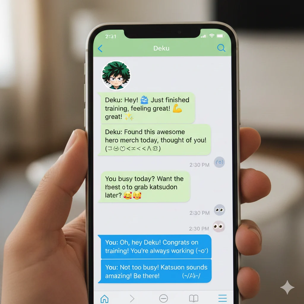 Examples of Deku used in conversations