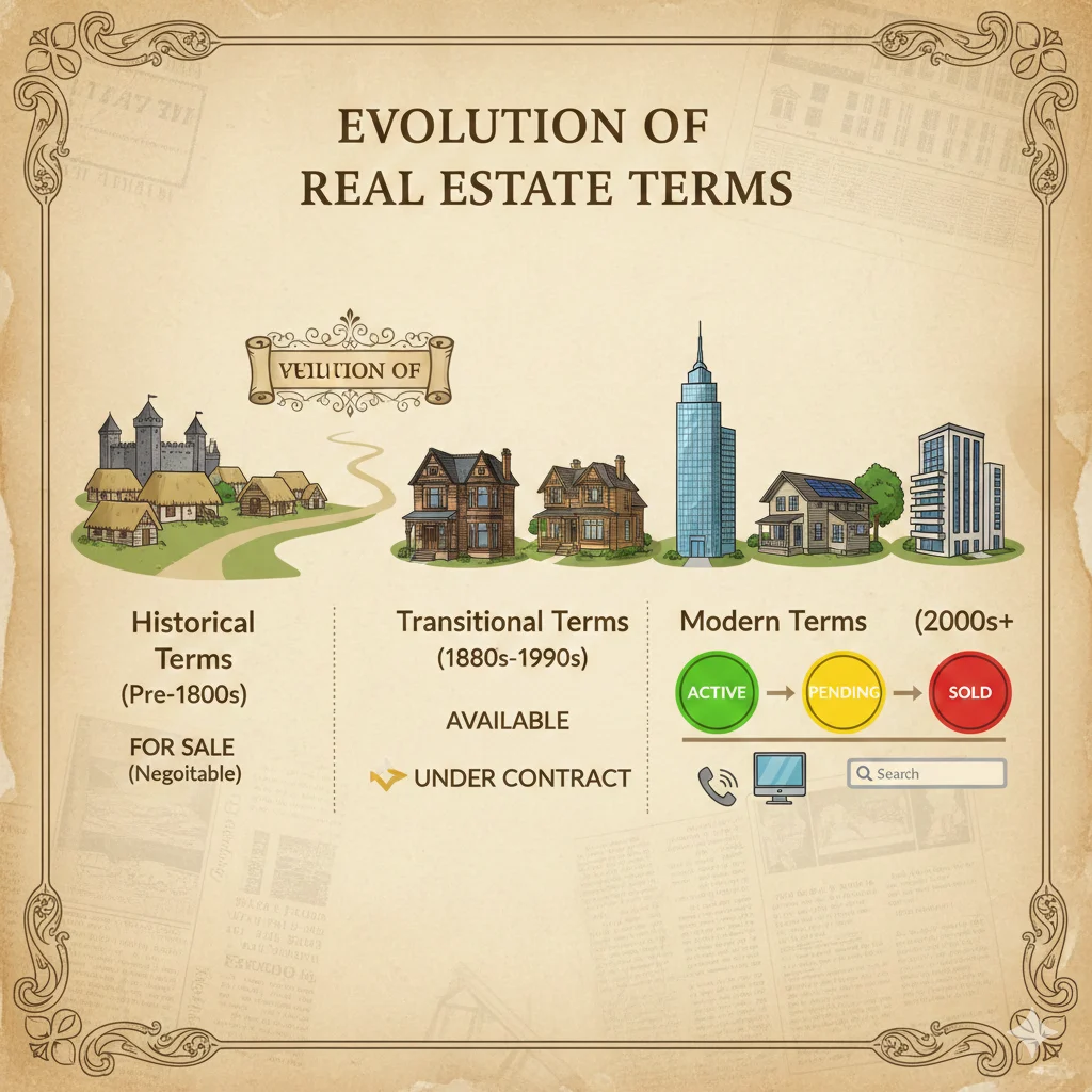 Timeline showing the background and history of Active Under Contract in real estate.