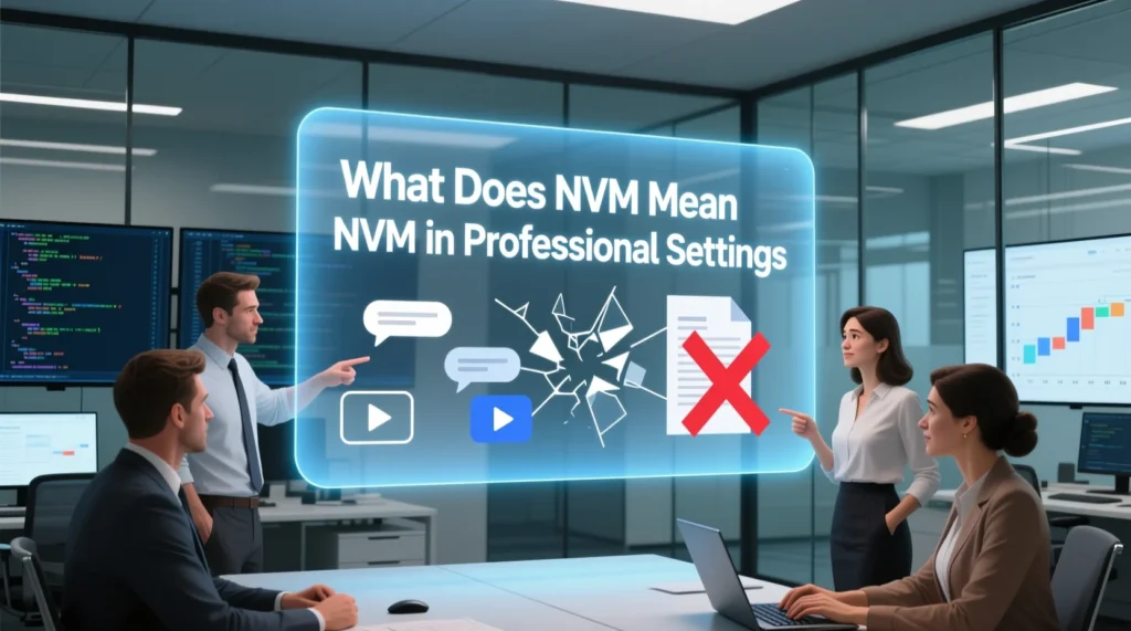 NVM in Professional Settings 💼