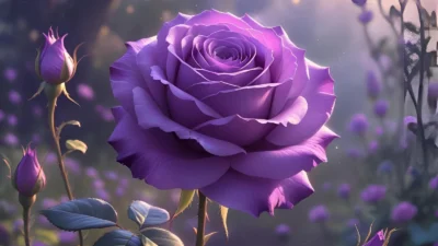 purple rose symbolism