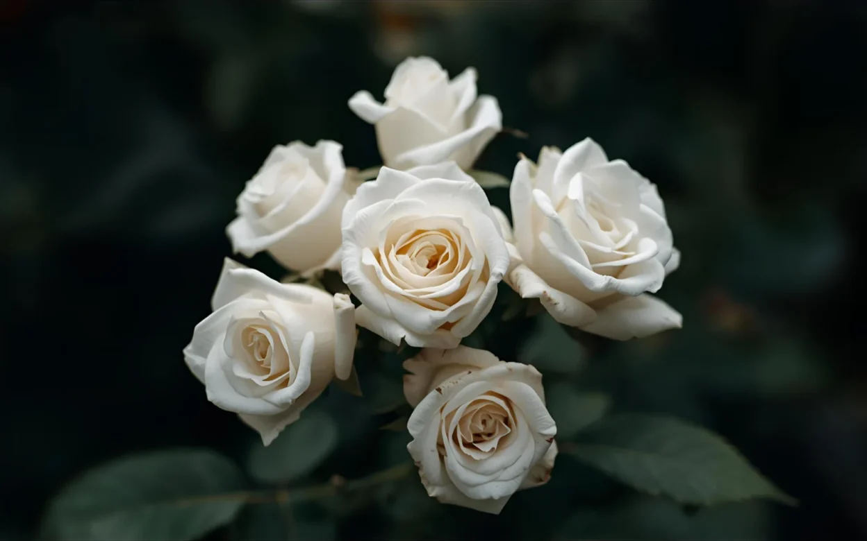 symbolism of white roses